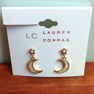 LC LAUREN CONRAD STAR AND MOON EARRINGS